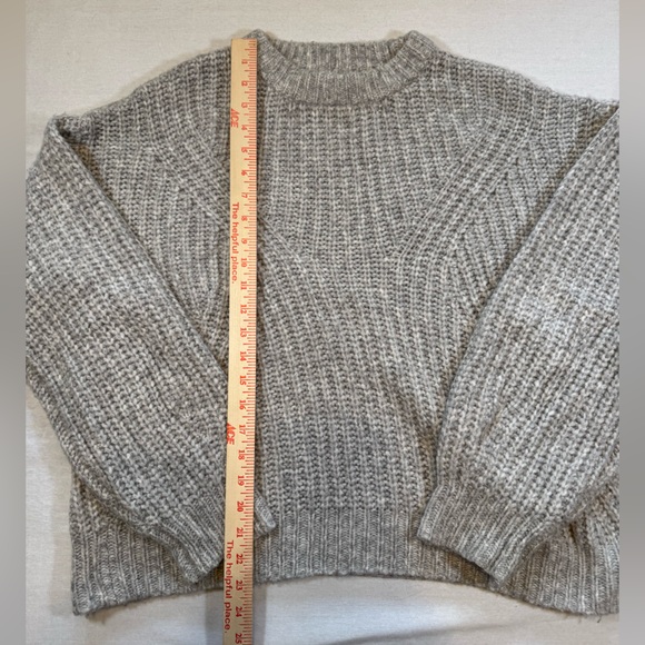 a new day Women's Thick Knit Heather Gray Sweater - Picture 5 of 9